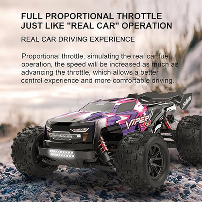 S909 Remote Control Car, Four-Wheel Drive High-Speed Off-Road, 2.4Ghz All Terrain Off-Road Monster Truck, 35 KM/H Rc Cars, 1 Rechargeable Battery Toys for Boys