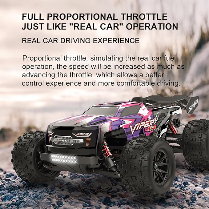 S909 Remote Control Car, Four-Wheel Drive High-Speed Off-Road, 2.4Ghz All Terrain Off-Road Monster Truck, 35 KM/H Rc Cars, 1 Rechargeable Battery Toys for Boys