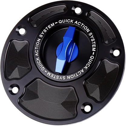For Yamaha XSR 900 YZF-R1 For Ducati MONSTER 950 821 Motorcycle Gas Cover Keyless Fuel Tank Cap (Blue)