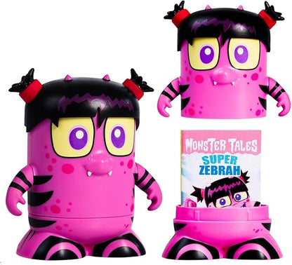 BOOKSY - Monster Tales Series - 6 Monster Action Figures, Each With Their Own Miniature Book & Story - Welcome to Boogie Boo Town