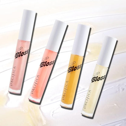Pacifica Plumping Lip Gloss – Vanilla Bean (Creamy Neutral Tint) Hydrating Lip Oil Balm, Gentle Lip Plumper with Shea & Jojoba, No-Sting High Shine, Vegan & Cruelty-Free 0.14oz