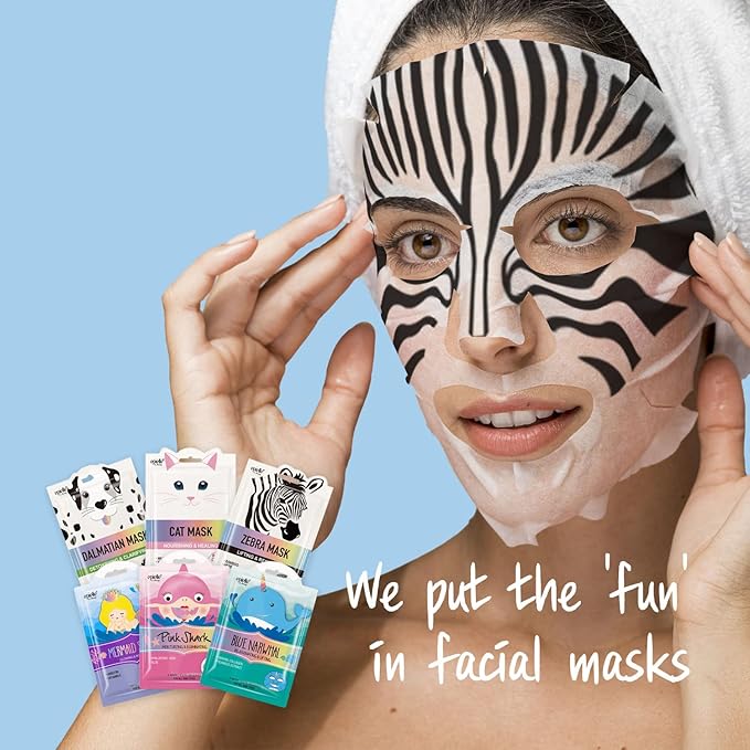 Epielle Animal Character Sheet Masks | Korean Beauty Masks | Assorted 6 Pack | Face Mask, Birthday Party Gift, Girls' Night, Skincare Party | Korean Skincare, Spa Gifts for Women