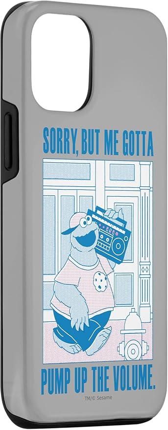 iPhone 13 Pro Sesame Street Cookie Monster Me Gotta Pump Up The Volume Case