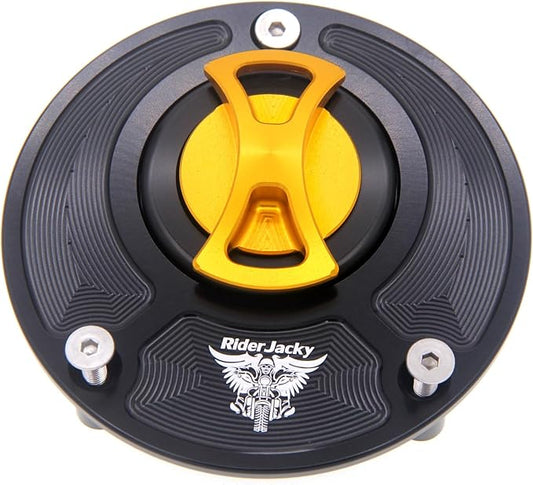 CNC Aluminum Keyless Fuel Gas Tank cap Cover For Ducati MONSTER 1000,1200/R/S,MONSTER 600 620 695 750 797 800 821 900 937, MONSTER S2R 1000/800 S4 S4RS S4R (Golden)