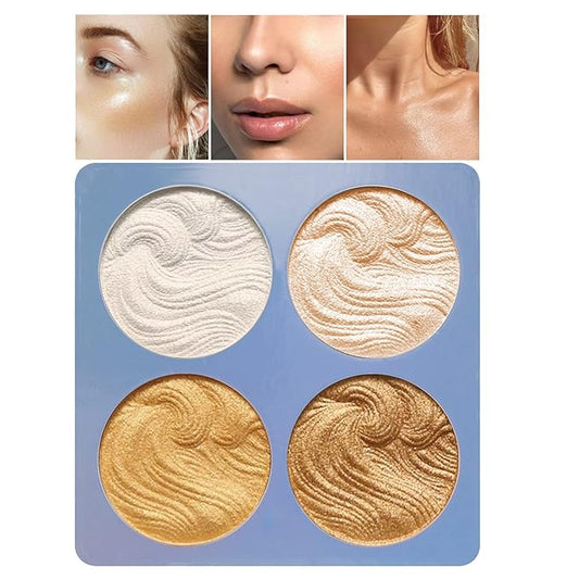 Boobeen Highlighter Makeup Highlighter Palette Powder Shimmer Highlighter