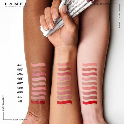 Matte Gel Lip Liner Pencil | Weightless & CreamyTexture - Sharpenable - Longwear & Waterproof - High Pigmented & Flawless Finish - Cruelty-free & Paraben-Free - 404, 1,7g/0.05oz. (Berry)