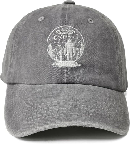 Embroidered UFO Alien Big Foot Hats
