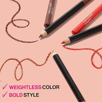 Lip Liner Pencil By Wet n Wild Color Icon Lip Color Makeup, Brandy Wine
