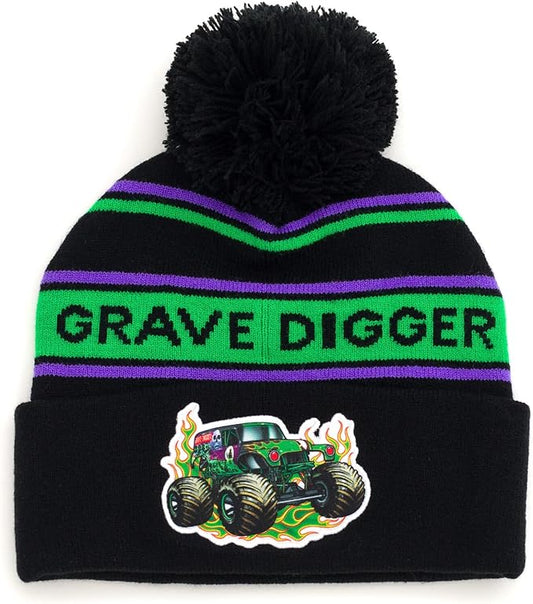Monster Jam Grave Digger El Toro Loco Megalodon Monster Truck OneSize Beanie Winter Hat