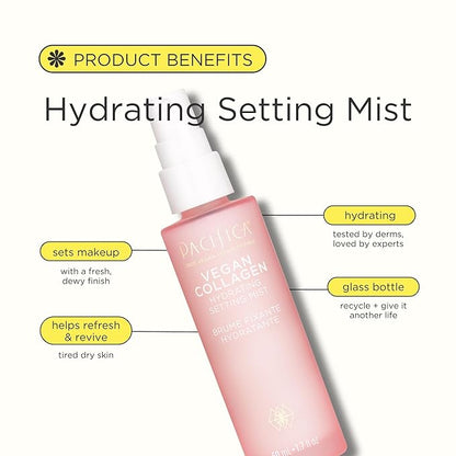 Pacifica Kind Glaze Dewy Glow Primer – Hydrating Illuminating Face Primer for Dewy Skin, Infused with Vegan Collagen & Squalane for Radiant Glow, Soft-Focus Pore Blurring Makeup Base, 1 fl oz