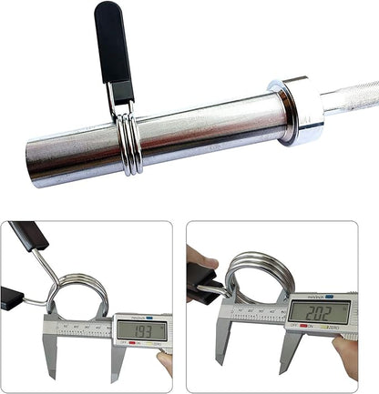 Weight Bar Clips Barbell Clamps 2 Inch 1 Pair