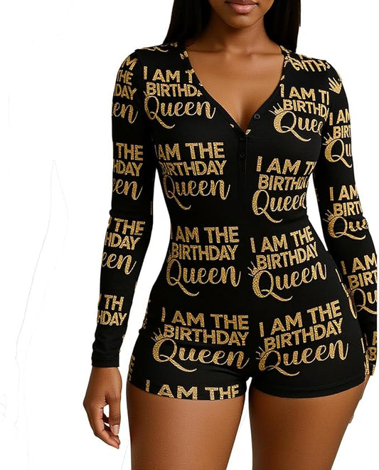 MissShorthair Onesies Women Sexy, Cute Onesie Pajamas for Women Long Sleeve Cookie Monster Large