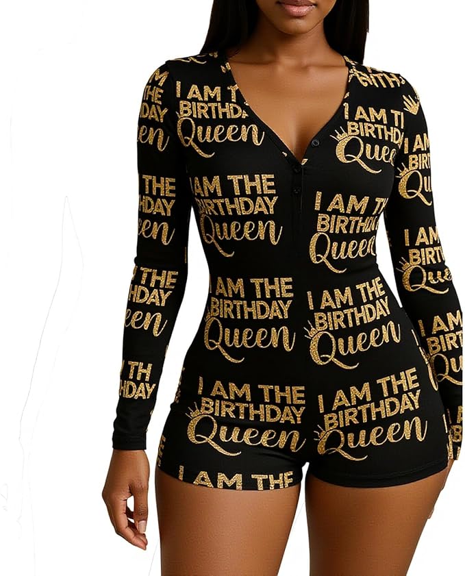 MissShorthair Onesies Women Sexy, Cute Onesie Pajamas for Women Long Sleeve Cookie Monster Large