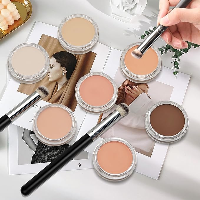 Cream Concealer Full Coverage Makeup, Matte Color Correcting (#03 NETURAL)