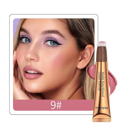 Contour Beauty Wand,Liquid Blush Wand,Face Contouring with Cushion Pink Blush