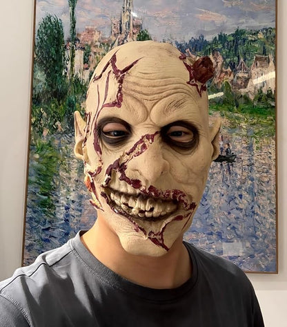 Full Head Mask,Monster, Joker for Men&Women,Halloween Mask, Scary Latex Helmet Cosplay Party Props Devil Zombie