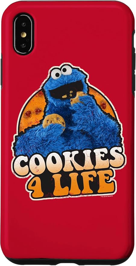 iPhone XS Max Sesame Street Cookie Monster Cookies 4 Life Case