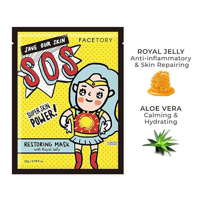 FACETORY Best of Seven and Everyday Facial Sheet Mask Collection Bundle- Hydrating, Refreshing, Calming (15 Sheet Masks Total)