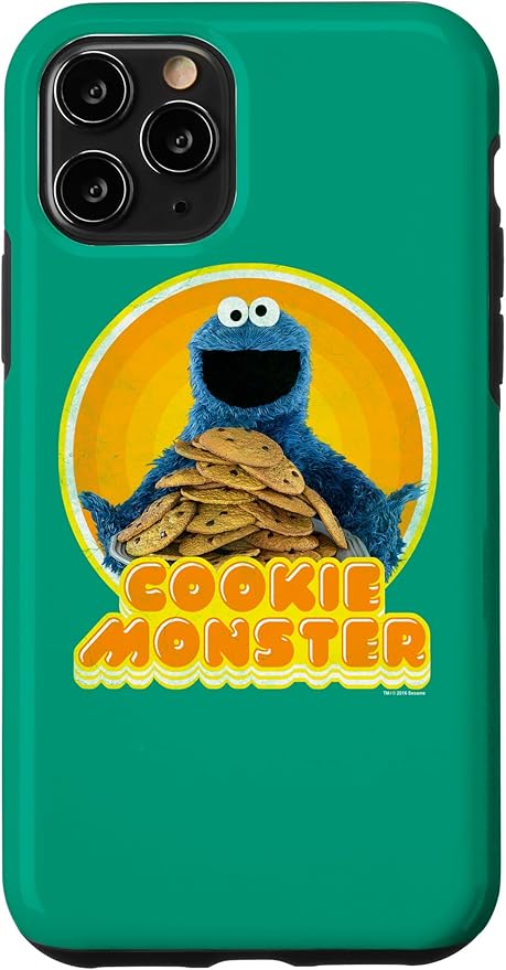 iPhone 11 Pro Sesame Street Cookie Monster Iron On Case