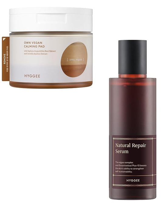 Natural Repair Serum + Own Vegan Calming Pad Bundle