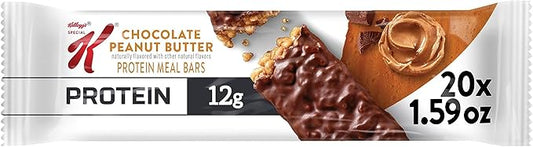 Special K Protein Bars, Meal Replacement, Protein Snacks, Chocolate Peanut Butter (20 Bars)