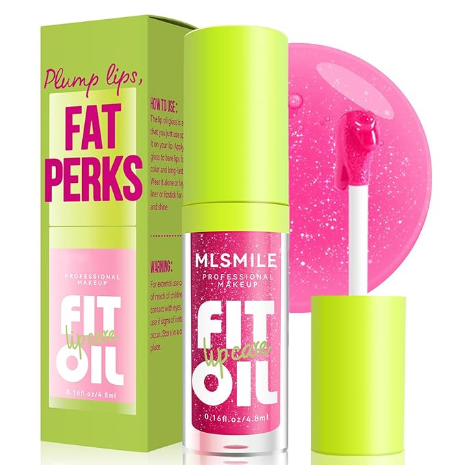 4 Colors Fat Oil Lip Gloss, Lip Oil Lip Glaze Hydrating Lip Glow Oil Big Brush Head Moisturizing Lip Gloss, Shiny Transparent Tinted Plumping Lip Oil Long Lasting Nourishing Non-sticky (03#)
