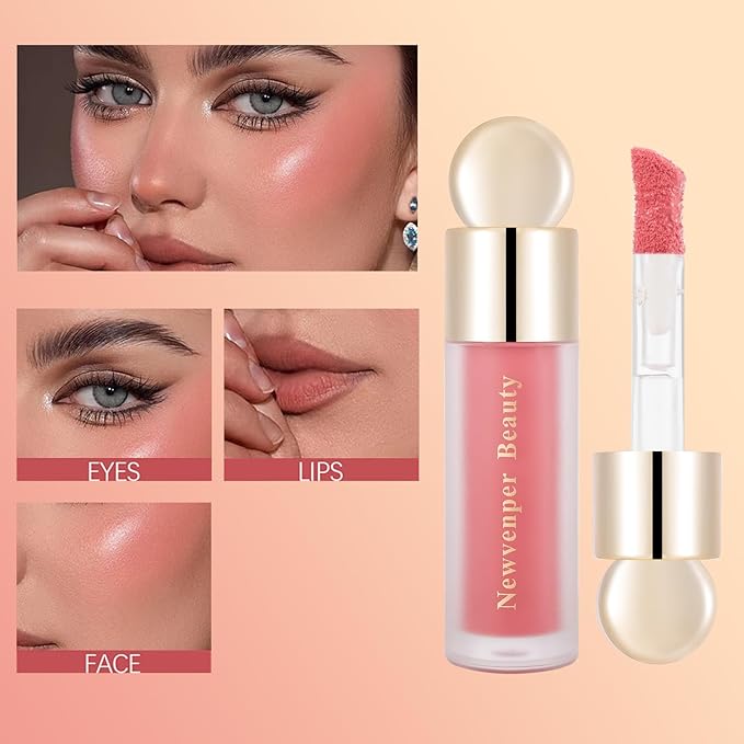 Liquid Contour,Liquid Highlighter, Liquid Blush with Face Brush
