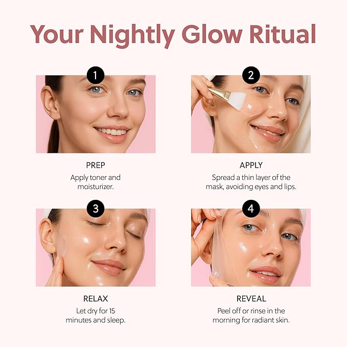 QUIA Overnight Collagen Wrapping Mask – Wake Up with Firmer, Hydrated Skin – Easy Peel-Off Formula – Korean Skincare for Radiance and Elasticity – For All Skin Types, 75mltologist-Tested- For All Skin Types