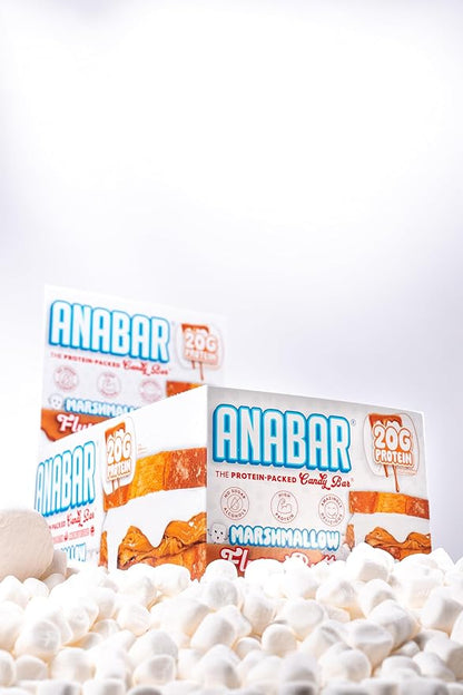 Anabar Protein Bar, The Protein-Packed Candy Bar, Amazing Tasting Protein Bar, No Sugar Alcohols, High Protein, Amazingly Delicious, 20 Grams of Protein (12 Bars, Marshmallow Peanut Butter)
