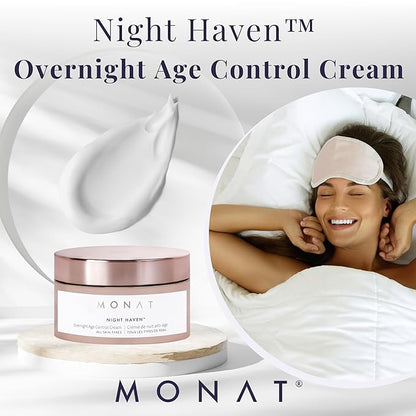 Monat Night Heaven Crème – Intensive Hydrating Moisturizer for Face – Nighttime Repair Cream for Plump & Youthful Skin – Anti Aging Night Cream – Natural Night Cream with Shea Butter & Avocado Oil