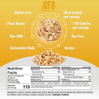 The Gluten Free Brothers Gluten Free Protein Bites Variety Pack – Non GMO, Soy Free, Vegan – Snack Size Plant Based Protein Energy Balls, 4 oz (4 Count)