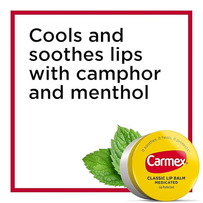 Carmex Medicated Lip Balm Jar, Lip OZ