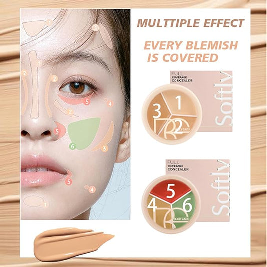 Foundation Concealer Palette + Color Corrector Palette, Light