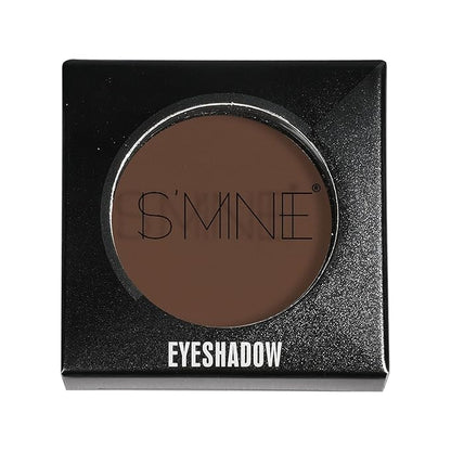 ISMINE Single Eyeshadow Powder Palette Matte Coffee, High Pigment, Longwear Single Brown Eye Makeup for Day & Night (#04)