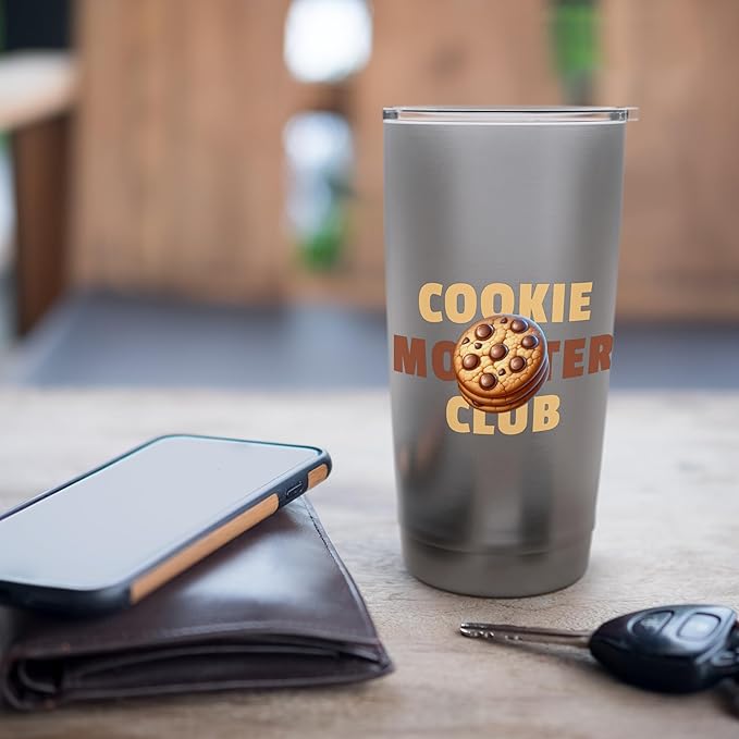 Cookie Monster Club - Sweet Treats Design Stainless Steel Insulated Tumbler