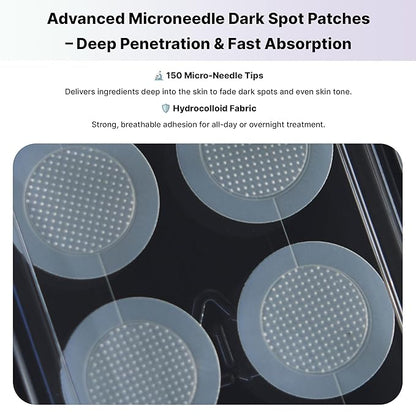 Niacin Vita C Snow Patch - Fast Dark Spot Removal, Gentle & Effective Whitening Patch, High Adhesion & Long-Lasting Results, Dermatologically Tested, Korean Skincare