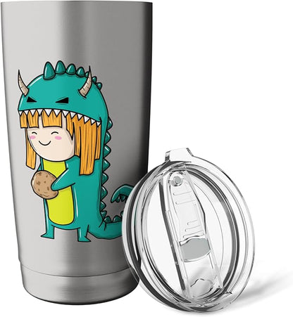 Child in Monster Costume with Cookie Stainless Steel Insulated Tumbler
