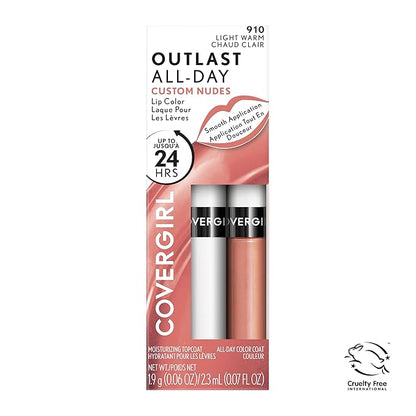COVERGIRL Outlast All-Day Lip Color Custom Nudes, Light Warm