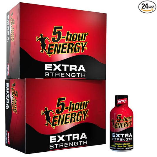 5-hour ENERGY Shot, Extra Strength Berry, 1.93 Ounce, 24 Count