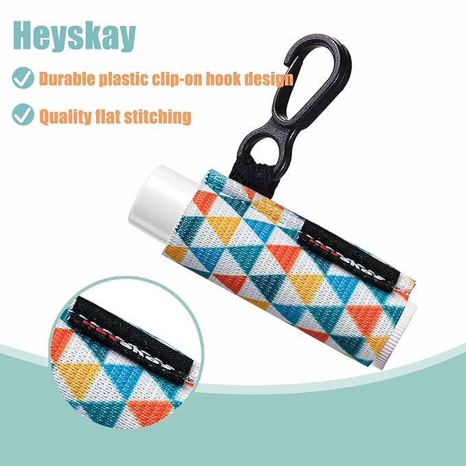 5pcs Lip Balm Holder Keychain Lipstick Sleeves