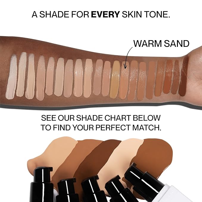 HIDE PREMIUM Liquid Foundation, Multi-Use Waterproof Foundation, Medium/Full 1 fl oz