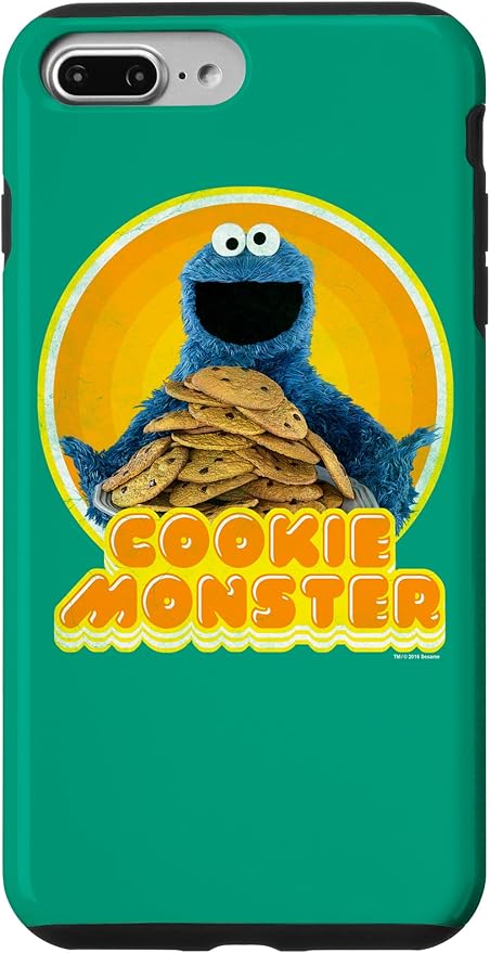 iPhone 7 Plus/8 Plus Sesame Street Cookie Monster Iron On Case