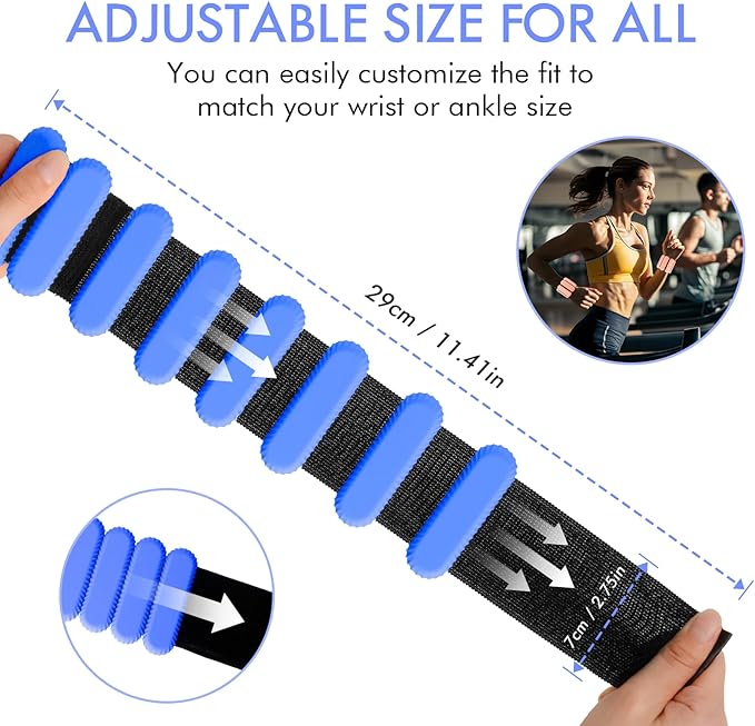 Wrist Ankle Weights for Women (2lb)