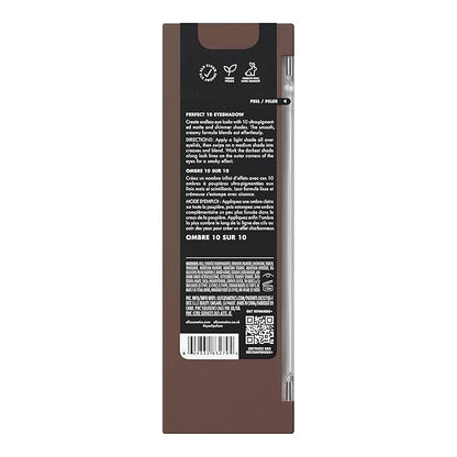 e.l.f. Perfect 10 Eyeshadow Palette, Ten Ultra-pigmented Nude Shades, Blendable Formula, Vegan & Cruelty-free, Everyday Smoky (Packaging May Vary)