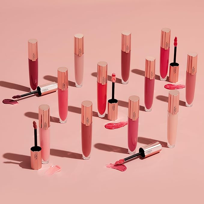 L'Oreal Paris Glow Paradise Hydrating Tinted Lip Balm-in-Gloss with Pomegranate Extract & Hyaluronic Acid, Ultra-Gentle, Non-Sticky Formula, Rosy Utopia, 0.23 Fl Oz (Pack of 2)