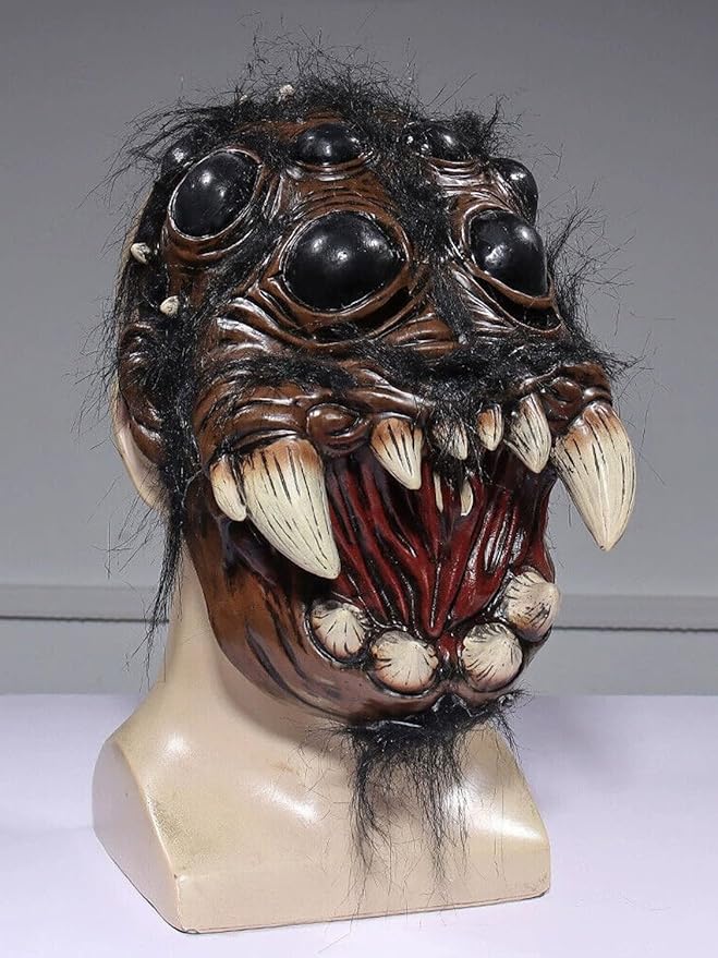 Realistic Spider Latex Mask Animal Face Half Head Halloween Costume Party Cosplay Carnival