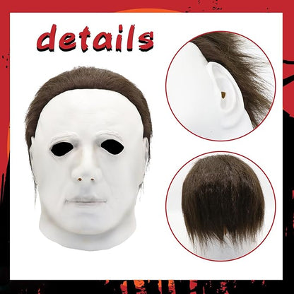 Michael Myers Mask, Halloween Horror Masquerade Cosplay Party Mask, Michael Myers Costume Scary Cosplay