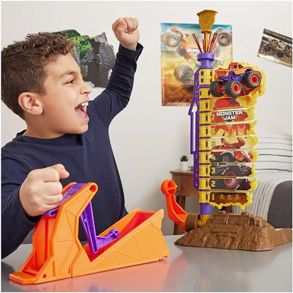 Monster Jam El Toro Loco Big Air Challenge Playset with Exclusive Monster Truck, Over 20-Inch Tall, 1:64 Scale, Kids Toys for Boys Ages 3 and up