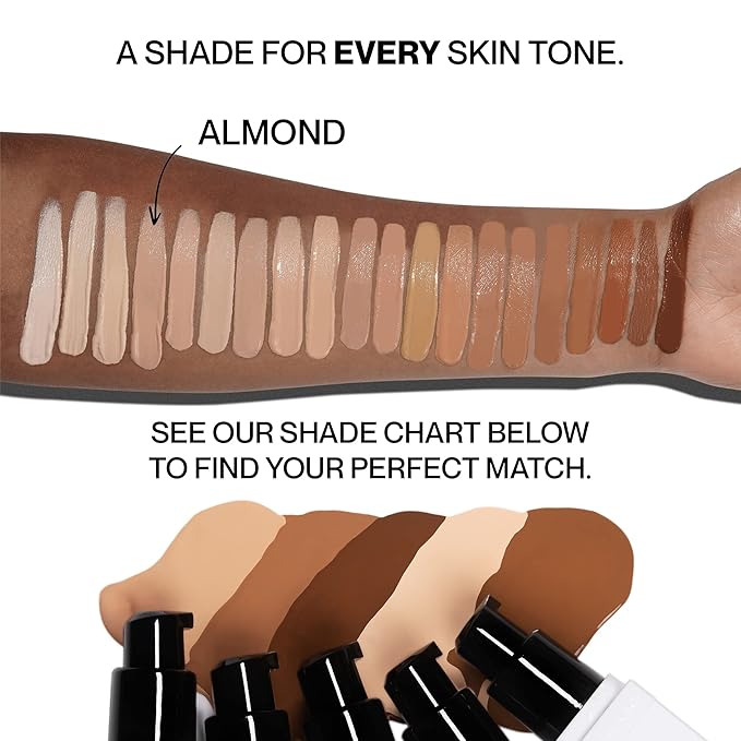 HIDE PREMIUM Liquid Foundation, Multi-Use Waterproof Foundation, Medium/Full 1 fl oz