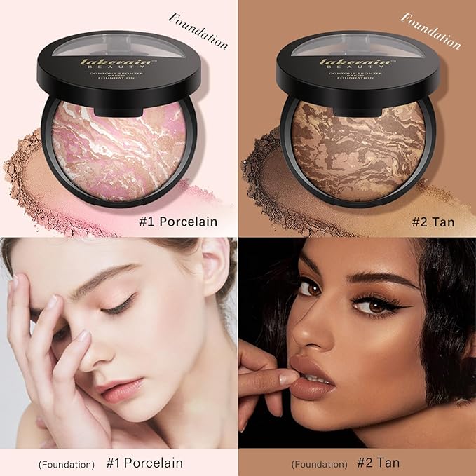 Baked Brighten Foundation, Coror Correcting Baked Balance Foundation,Buildable